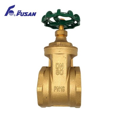 Simple flow path DN80 globe valve flange type brass plumbing 3 inch