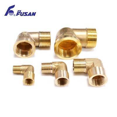 Factory Customized Copper Corner Pipe Fittings Adjustable Brass Elbow outlet elbow 90 degree outlet elbow fittings