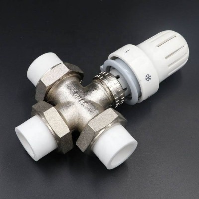 3 Way Radiator Valve,Brass General Custom Thermostatic Radiator Valve Head,Traditional Radiator Valves