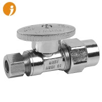 Lead Free Compression Angle Stop Straight Globe Valve